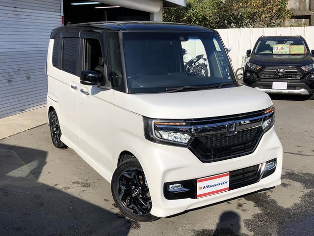 N-BOXカスタム G・Lターボホンダセンシング メモリナビ フルセグTV Bluetooth接続 バックカメラ ETC パドルシフト Wパワスラ ステアスイッチ ハーフレザー LEDオートライト&フォグ ロールシェード CMBS LKAS ACC(47枚目)