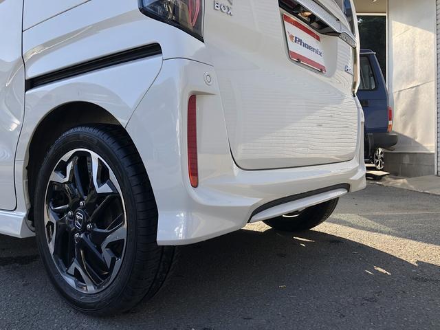 N-BOXカスタム G・Lターボホンダセンシング メモリナビ フルセグTV Bluetooth接続 バックカメラ ETC パドルシフト Wパワスラ ステアスイッチ ハーフレザー LEDオートライト&フォグ ロールシェード CMBS LKAS ACC(63枚目)