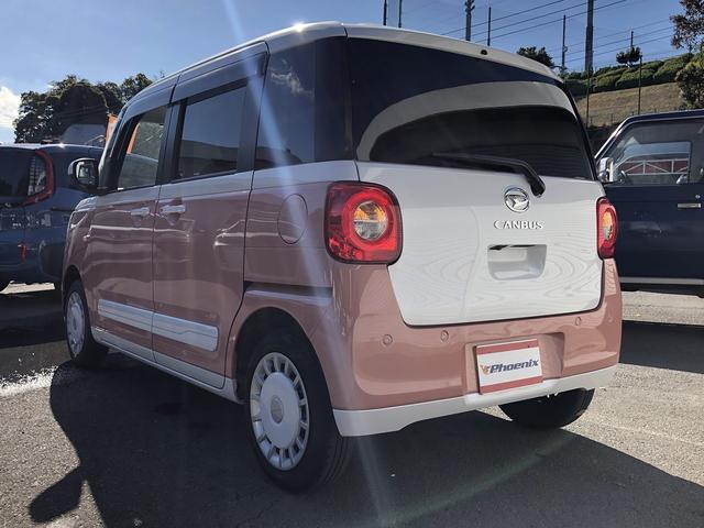 ムーヴキャンバス ストライプスＧ　スマートアシスト　ＳＤナビ　Ｂｌｕｅｔｏｏｔｈ接続　１タッチ両側パワスラ　シートヒーター　ホットカップホルダー　ＬＥＤオートライト＆フォグ　衝突回避支援　車線逸脱警報　ふらつき警報　先行車発進お知らせ（5枚目）