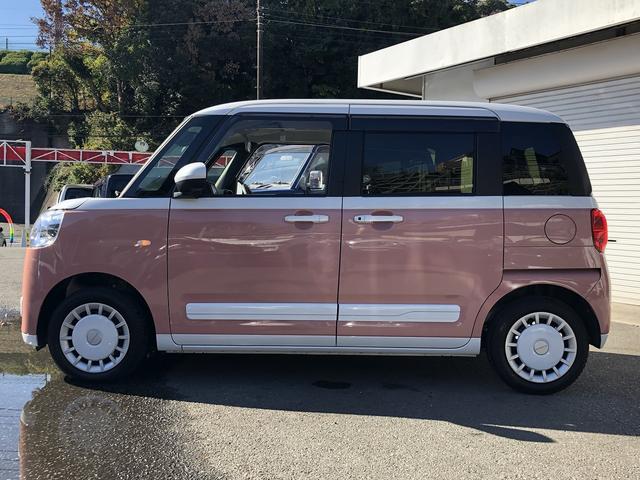 ムーヴキャンバス ストライプスＧ　スマートアシスト　ＳＤナビ　Ｂｌｕｅｔｏｏｔｈ接続　１タッチ両側パワスラ　シートヒーター　ホットカップホルダー　ＬＥＤオートライト＆フォグ　衝突回避支援　車線逸脱警報　ふらつき警報　先行車発進お知らせ（6枚目）