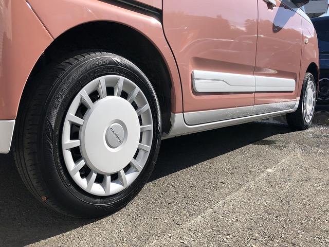 ムーヴキャンバス ストライプスＧ　スマートアシスト　ＳＤナビ　Ｂｌｕｅｔｏｏｔｈ接続　１タッチ両側パワスラ　シートヒーター　ホットカップホルダー　ＬＥＤオートライト＆フォグ　衝突回避支援　車線逸脱警報　ふらつき警報　先行車発進お知らせ（21枚目）