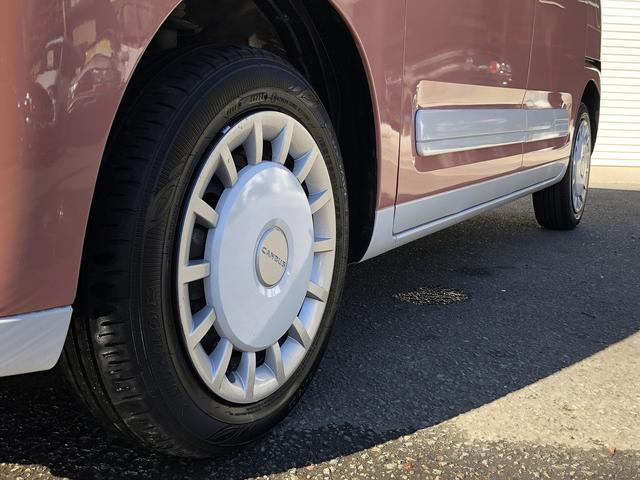 ムーヴキャンバス ストライプスＧ　スマートアシスト　ＳＤナビ　Ｂｌｕｅｔｏｏｔｈ接続　１タッチ両側パワスラ　シートヒーター　ホットカップホルダー　ＬＥＤオートライト＆フォグ　衝突回避支援　車線逸脱警報　ふらつき警報　先行車発進お知らせ（55枚目）