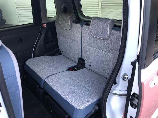 ムーヴキャンバス ストライプスＧ　スマートアシスト　ＳＤナビ　Ｂｌｕｅｔｏｏｔｈ接続　１タッチ両側パワスラ　シートヒーター　ホットカップホルダー　ＬＥＤオートライト＆フォグ　衝突回避支援　車線逸脱警報　ふらつき警報　先行車発進お知らせ（67枚目）