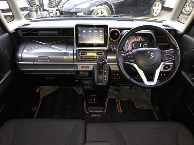 スペーシアギア ハイブリッドＸＺ　ターボ　２型　４ＷＤ　セーフティサポート　８インチＳＤナビ　フルセグ　Ｂｌｕｅｔｏｏｔｈ接続　アラウンドビューカメラ　ドラレコ　ＥＴＣ　１タッチＷパワスラ　パドルシフト　サーキュレータ　Ｗシートヒータ　ＨＵＤ（3枚目）