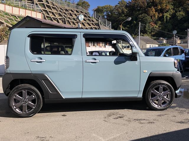 タフト Gターボ スカイフィールトップ スマアシ メモリナビ フルセグTV Bluetooth接続 パノラマモニター ドラレコ ETC Wシートヒータ ステアスイッチ ルーフレール USB充電 衝突軽減B 車線逸脱警報(6枚目)