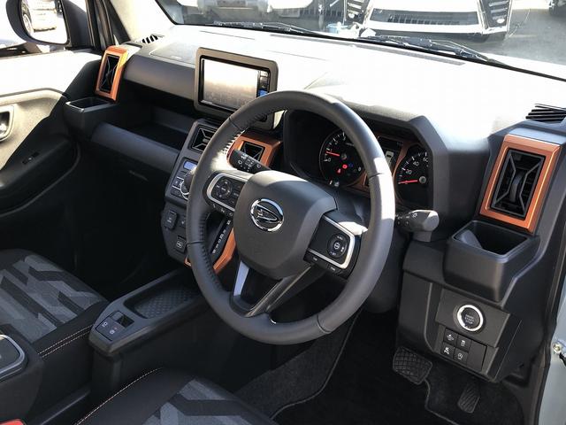 タフト Gターボ スカイフィールトップ スマアシ メモリナビ フルセグTV Bluetooth接続 パノラマモニター ドラレコ ETC Wシートヒータ ステアスイッチ ルーフレール USB充電 衝突軽減B 車線逸脱警報(21枚目)