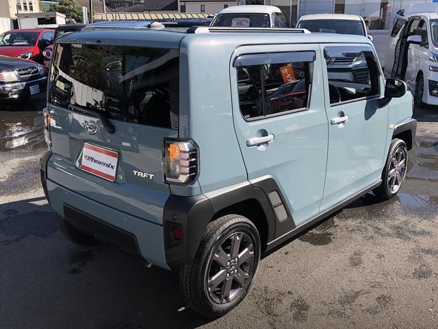 タフト Gターボ スカイフィールトップ スマアシ メモリナビ フルセグTV Bluetooth接続 パノラマモニター ドラレコ ETC Wシートヒータ ステアスイッチ ルーフレール USB充電 衝突軽減B 車線逸脱警報(49枚目)