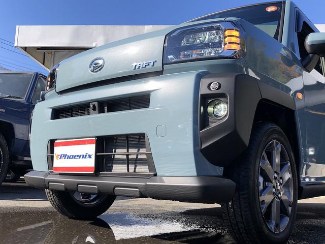 タフト Gターボ スカイフィールトップ スマアシ メモリナビ フルセグTV Bluetooth接続 パノラマモニター ドラレコ ETC Wシートヒータ ステアスイッチ ルーフレール USB充電 衝突軽減B 車線逸脱警報(61枚目)