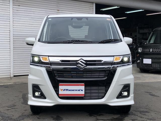 ワゴンＲカスタムＺ ハイブリッドＺＸ　登録済未使用車　デュアルカメラサポートブレーキ　ＬＥＤオートライト＆フォグ　シートヒーター　ＵＳＢ充電　１４インチＡＷ　Ｐソナー　ＡＣＣ　前後誤発進抑制　車線逸脱警報　ふらつき警報　ハイビームアシスト（4枚目）