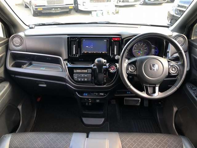 N-WGN G・ターボパッケージ スタイルアップPKG ナビ装着用スペシャルPKG SDナビ Bluetooth接続 Bカメラ 前後ドラレコ クルコン ステアSW パドルシフト ハーフレザー HIDオートライト LEDフォグ(3枚目)