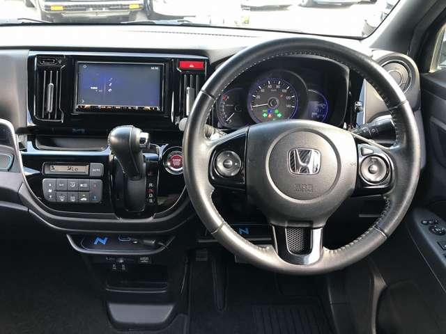 N-WGN G・ターボパッケージ スタイルアップPKG ナビ装着用スペシャルPKG SDナビ Bluetooth接続 Bカメラ 前後ドラレコ クルコン ステアSW パドルシフト ハーフレザー HIDオートライト LEDフォグ(72枚目)