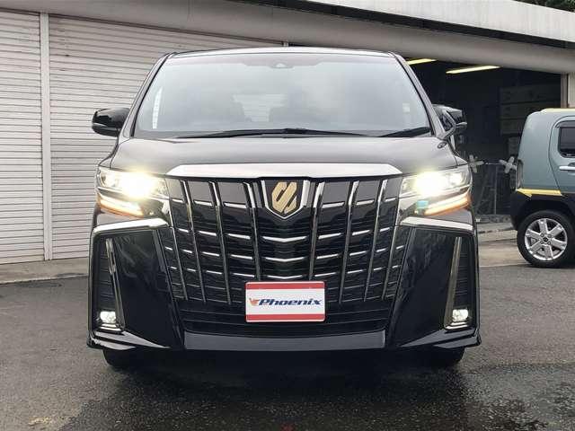 アルファード 2.5S タイプゴールド 後期 9型DAナビ BT・USB・カープレイ接続 Bカメラ セーフティセンス パワーゲート 3眼LEDオートライト&フォグ AC100V電源 1タッチWパワスラ 半革シート ウッドステア ETC2.0(4枚目)