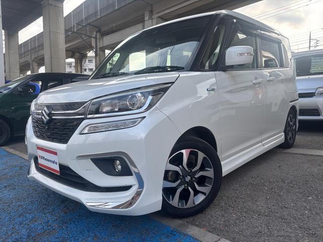 ソリオバンディット ハイブリッドＭＶ　後期　メーカーナビ　Ｂｌｕｅｔｏｏｔｈ　全方位カメラ　１タッチＷパワスラ　ＬＥＤオートライト＆フォグ　シートヒーター　パドルシフト　ステアスイッチ　ＤＣＢＳ　パーキングセンサー　１５インチＡＷ　禁煙（8枚目）