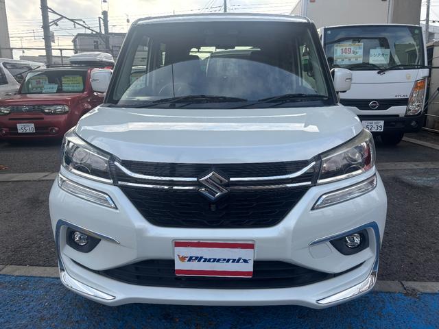 ソリオバンディット ハイブリッドＭＶ　後期　メーカーナビ　Ｂｌｕｅｔｏｏｔｈ　全方位カメラ　１タッチＷパワスラ　ＬＥＤオートライト＆フォグ　シートヒーター　パドルシフト　ステアスイッチ　ＤＣＢＳ　パーキングセンサー　１５インチＡＷ　禁煙（9枚目）