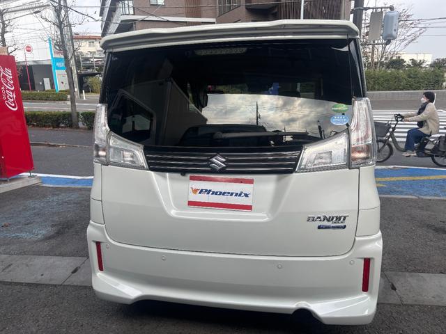 ソリオバンディット ハイブリッドＭＶ　後期　メーカーナビ　Ｂｌｕｅｔｏｏｔｈ　全方位カメラ　１タッチＷパワスラ　ＬＥＤオートライト＆フォグ　シートヒーター　パドルシフト　ステアスイッチ　ＤＣＢＳ　パーキングセンサー　１５インチＡＷ　禁煙（13枚目）