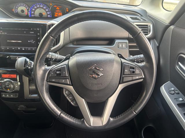 ソリオバンディット ハイブリッドＭＶ　後期　メーカーナビ　Ｂｌｕｅｔｏｏｔｈ　全方位カメラ　１タッチＷパワスラ　ＬＥＤオートライト＆フォグ　シートヒーター　パドルシフト　ステアスイッチ　ＤＣＢＳ　パーキングセンサー　１５インチＡＷ　禁煙（18枚目）