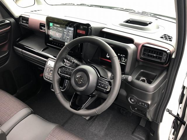 スペーシアカスタム ハイブリッドXSターボ 届出済未使用車 セーフティサポート スズキコネクト対応9インチナビ フルセグ Bluetooth接続 アラウンドビューカメラ 1タッチWパワスラ シート・ステアヒーター サーキュレータ パドルシフト(23枚目)