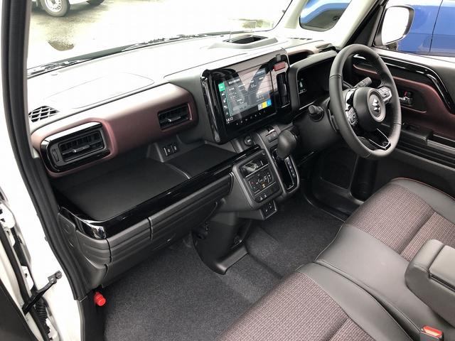 スペーシアカスタム ハイブリッドXSターボ 届出済未使用車 セーフティサポート スズキコネクト対応9インチナビ フルセグ Bluetooth接続 アラウンドビューカメラ 1タッチWパワスラ シート・ステアヒーター サーキュレータ パドルシフト(26枚目)