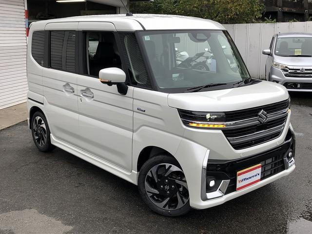 スペーシアカスタム ハイブリッドXSターボ 届出済未使用車 セーフティサポート スズキコネクト対応9インチナビ フルセグ Bluetooth接続 アラウンドビューカメラ 1タッチWパワスラ シート・ステアヒーター サーキュレータ パドルシフト(46枚目)