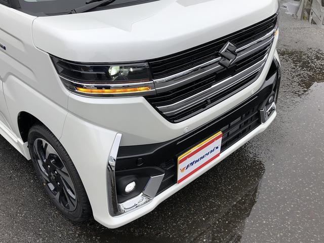 スペーシアカスタム ハイブリッドXSターボ 届出済未使用車 セーフティサポート スズキコネクト対応9インチナビ フルセグ Bluetooth接続 アラウンドビューカメラ 1タッチWパワスラ シート・ステアヒーター サーキュレータ パドルシフト(52枚目)