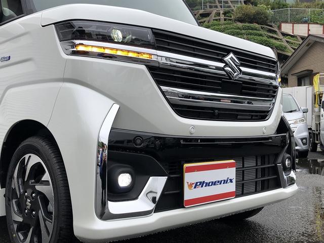 スペーシアカスタム ハイブリッドXSターボ 届出済未使用車 セーフティサポート スズキコネクト対応9インチナビ フルセグ Bluetooth接続 アラウンドビューカメラ 1タッチWパワスラ シート・ステアヒーター サーキュレータ パドルシフト(54枚目)