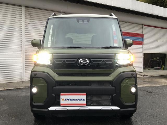 タント ファンクロス 9インチDPA BT・USB・カープレイ・HDMI接続 Bカメ スマアシ 1タッチWパワスラ LEDオートライト&フォグ シートヒーター ルーフレール 衝突回避支援 前後誤発進抑制 先行車発進お知らせ(4枚目)