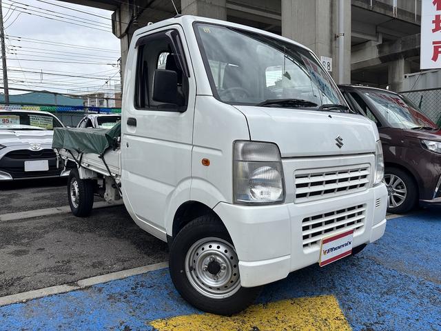 キャリイトラック ＫＵ　・修復歴無し・エアコン・パワステ・５ＭＴ・荷台シート・ユーザー買取車・ナビ・ＥＴＣ・三方開・フロアマット・バイザー（60枚目）