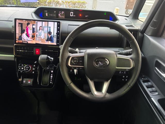 タント カスタムRS ・禁煙車・純正9型ナビ・Bluetooth・フルセグ・全方位カメラ・ETC・ドラレコ・電子パーキング・両側自動ドア・衝突軽減ブレーキ・先行車発進・標識認識・車線逸脱支援・ふらつき警報・LED・Fフォグ(13枚目)