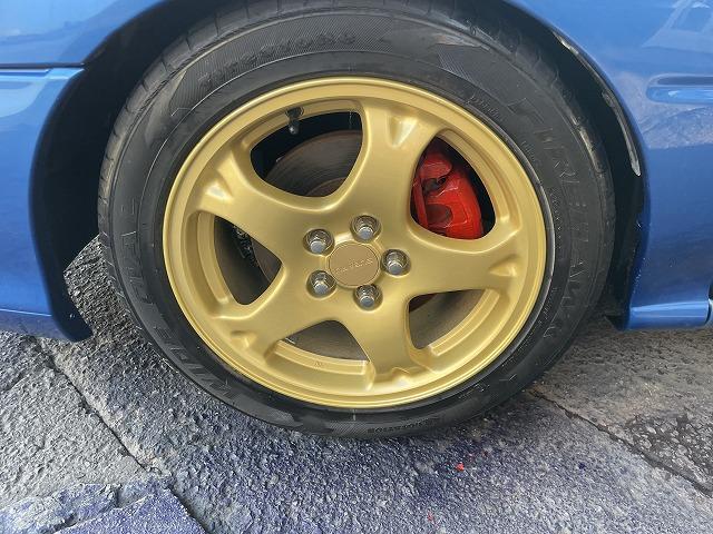 インプレッサ WRXタイプRA リミテッド 修復歴無し・特別仕様車・1000台限定車・シリアルNO803・純正エアロ・大型リアスポ・16アルミ・専用555シート・ETC・柿本改マフラー・ブリッツ車高調・タイミングベルト交換済み(6枚目)