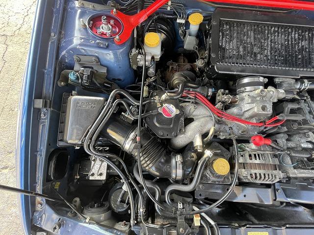 インプレッサ WRXタイプRA リミテッド 修復歴無し・特別仕様車・1000台限定車・シリアルNO803・純正エアロ・大型リアスポ・16アルミ・専用555シート・ETC・柿本改マフラー・ブリッツ車高調・タイミングベルト交換済み(58枚目)