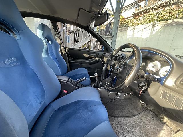インプレッサ WRXタイプRA リミテッド 修復歴無し・特別仕様車・1000台限定車・シリアルNO803・純正エアロ・大型リアスポ・16アルミ・専用555シート・ETC・柿本改マフラー・ブリッツ車高調・タイミングベルト交換済み(75枚目)