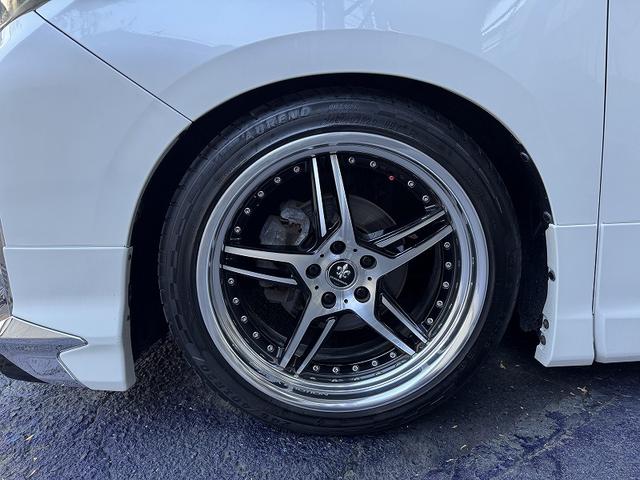 アルファード 2.5X 後期仕様(フロント、リア回り)・ワーク20アルミ・TEIN車高調・モデリスタエアロFSR・革調シートカバー・9型ナビTV・10型後席フリップダウンモニター・ドラレコ・ETC・ウッドコンビハンドル(57枚目)