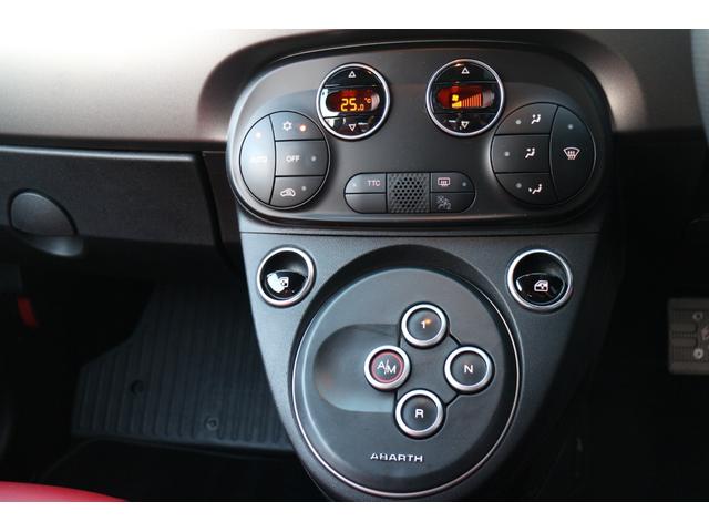 アバルト595 ツーリズモ 赤革シート パドルシフト スポーツモード パイオニアナビ DTV 前後ドライブレコーダー ETC リアバックセンサー(15枚目)