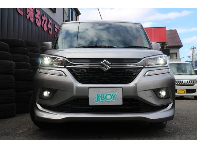 ソリオバンディット ハイブリッドＭＶ　デュアルカメラブレーキサポート　車線逸脱警報　追従クルーズコントロール　アラウンドビューモニター　スマートキー　プッシュスタート　ナビ　バックカメラ　ＥＴＣ　シートヒーター　左Ｒドアパワースライドドア（3枚目）