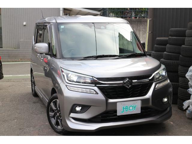 ソリオバンディット ハイブリッドＭＶ　デュアルカメラブレーキサポート　車線逸脱警報　追従クルーズコントロール　アラウンドビューモニター　スマートキー　プッシュスタート　ナビ　バックカメラ　ＥＴＣ　シートヒーター　左Ｒドアパワースライドドア（8枚目）