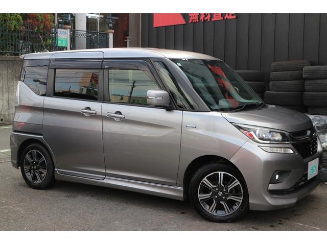 ソリオバンディット ハイブリッドＭＶ　デュアルカメラブレーキサポート　車線逸脱警報　追従クルーズコントロール　アラウンドビューモニター　スマートキー　プッシュスタート　ナビ　バックカメラ　ＥＴＣ　シートヒーター　左Ｒドアパワースライドドア（10枚目）