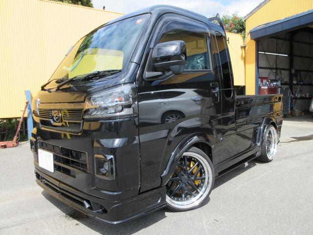ハイゼットトラック ジャンボカスタム　翔プロデュースフルエアロ　ワークスフェンンダー　ＬＥＤテール　社外キャリパー　ローター　ＷＯＲＫ１７インチアルミ　パナソニック１０インチナビＴＶ　バックカメラ　ドライブレコーダー　ＥＴＣ　スマートキー（6枚目）