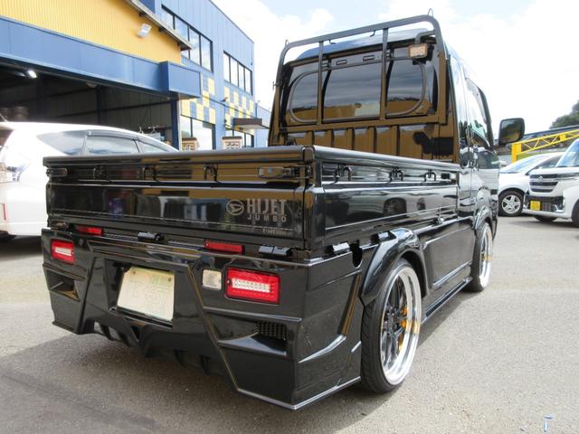 ハイゼットトラック ジャンボカスタム　翔プロデュースフルエアロ　ワークスフェンンダー　ＬＥＤテール　社外キャリパー　ローター　ＷＯＲＫ１７インチアルミ　パナソニック１０インチナビＴＶ　バックカメラ　ドライブレコーダー　ＥＴＣ　スマートキー（8枚目）