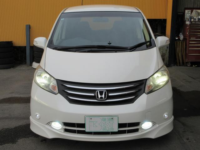 フリード Gi エアロ ジャストセレクション コンフォートパッケージ 純正HDDナビ バックカメラ 地デジTV ETC 両側パワースライドドア スマートキー HIDヘッドライト フォグランプ 純正エアロ ダウンサス 社外AW(49枚目)