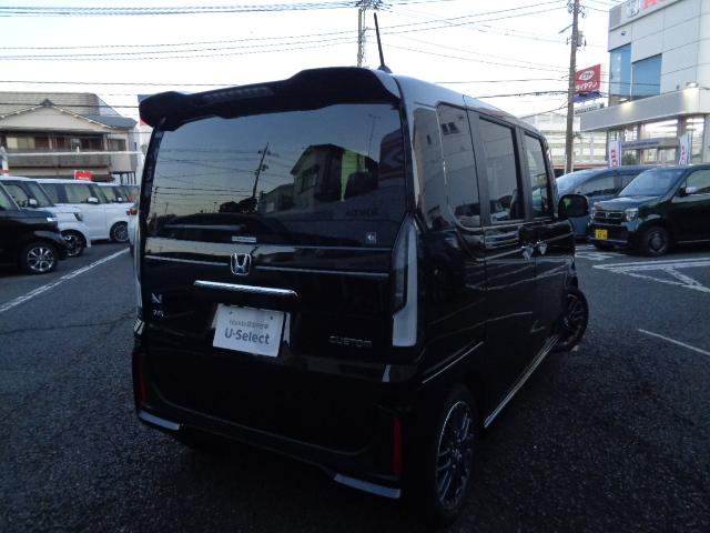 N-BOXカスタム ターボ イモビライザー 1オナ 衝突被害軽減 ベンチシート キーフリー ESC パワステ 両席エアバック サイドエアバッグ ターボ車 USB接続 スマキー Bカメ パワーウィンドウ 整備記録簿 ABS(16枚目)