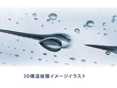 従来の網目構造の中に「直鎖結合」を組み込むことで、高硬度な被膜性能を維持しながらも高い追従性のあるしなやかさを併せ持った、全く新しい構造である「３Ｄネットワーク構造被膜」を使用。 5