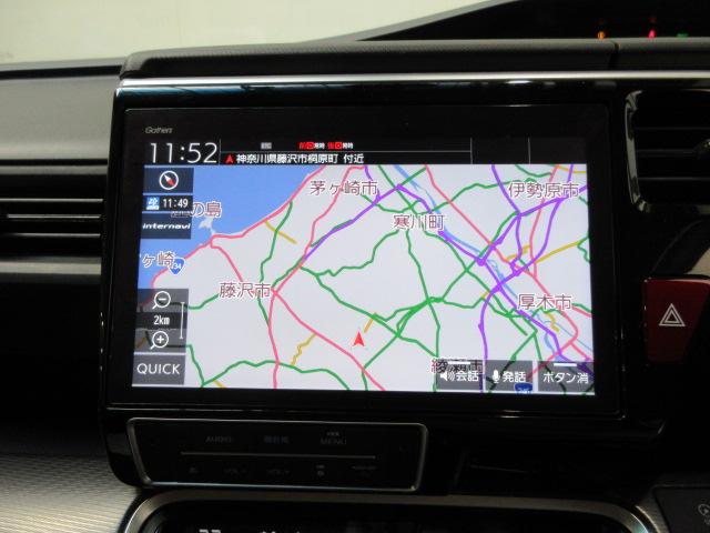 ステップワゴンスパーダ ｅ：ＨＥＶスパーダＧ・ＥＸホンダセンシング　７人　前後ドラレコ　メモリーナビ　全周囲カメラ　フルセグ　ＤＶＤ　ＣＤ　シートヒーター　両側電動スライドドア　純正アルミ　ＥＴＣ　Ｂｌｕｅｔｏｏｔｈ　ＵＳＢ　ドアバイザー　ワンオーナー　エアバック（3枚目）