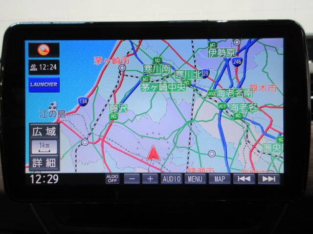 フリード＋ハイブリッド ハイブリッドＧ・ホンダセンシング　ワンオーナー　５人乗り　ホンダセンシング　社外ＳＤナビ　フルセグ　リアカメラ　ＤＶＤ　ＣＤ　ＢＴオーディオ　両側電動スライドドア　ＬＥＤヘッドライト　ドアバイザー　ＥＴＣ　スマートキー　衝突軽減　ＡＣ（3枚目）