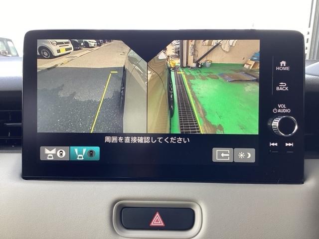 ヴェゼル ｅ：ＨＥＶＺ　衝突回避支援ブレーキ機能　パノラミックビューモニター　１オナ　スマキ　Ｐトランク　フルオートエアコン　Ｄレコ　エアバッグ　両席エアバック　Ｒカメ　記録簿付　パワーウィンドウ　ＬＥＤランプ　ソナー　禁煙（10枚目）