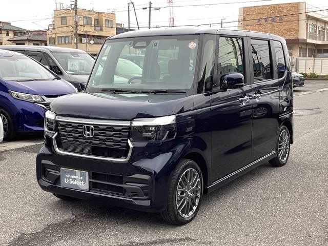 N-BOXカスタム ターボ 元デモカー 衝突被害軽減 禁煙 AW キーフリー Pセンサー ESC パワステ DVD再生 両席エアバック サイドエアバッグ ターボ車 USB接続 スマートキー Bカメラ パワーウィンドウ 1オナ(39枚目)