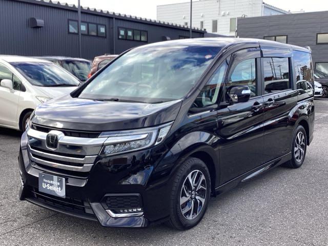 ステップワゴンスパーダ スパーダホンダセンシング 禁煙 盗難防止 助手席エアバッグ ワンオーナ- Wパワスラ メモリナビ 記録簿有 地デジ LEDライト 横滑り防止システム オートエアコン リアカメラ USB ナビ&TV 三列シート アイドリングS(38枚目)
