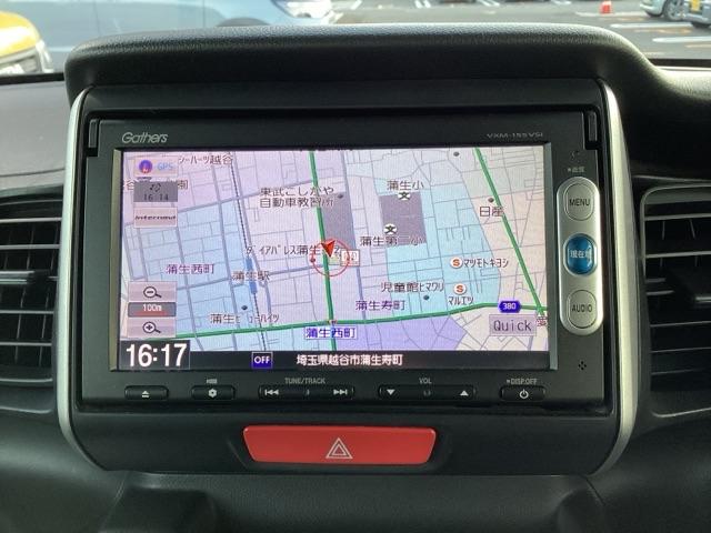 N-BOX G・Lパッケージ 両PSD メンテナンスノート 禁煙 カラーバックモニター 全席PW イモビライザー ナビテレビ 1セグ AAC 横滑り防止 スマートキー DVD再生 メモリーナビ ABS キーレスE 運転席エアバッグ(4枚目)