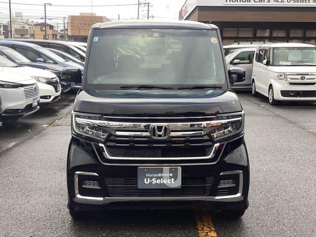 N-BOXカスタム Lターボ ホンダセンシング ギャザズメモリーナビ&Rカメラ ドラレコ 電動スライドドア サイドエアバック ETC フルオートエアコン 2年保証 地デジチューナー 衝突軽減ブレーキサポート LEDヘッドライ 禁煙(3枚目)