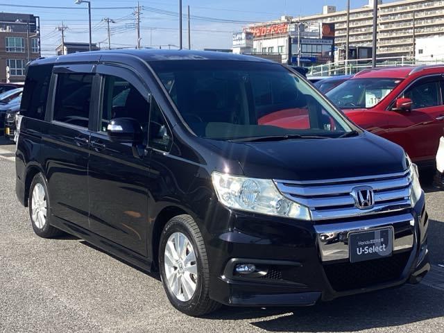 ステップワゴンスパーダ Z 横滑防止 イモビ スマキー 地デジTV バックモニタ- 3列シ-ト キーフリー パワーウィンド HDDナビ 禁煙車両 ETC付 AW ナビ・TV エアコン DVD再生 エアバック ABS PS(36枚目)