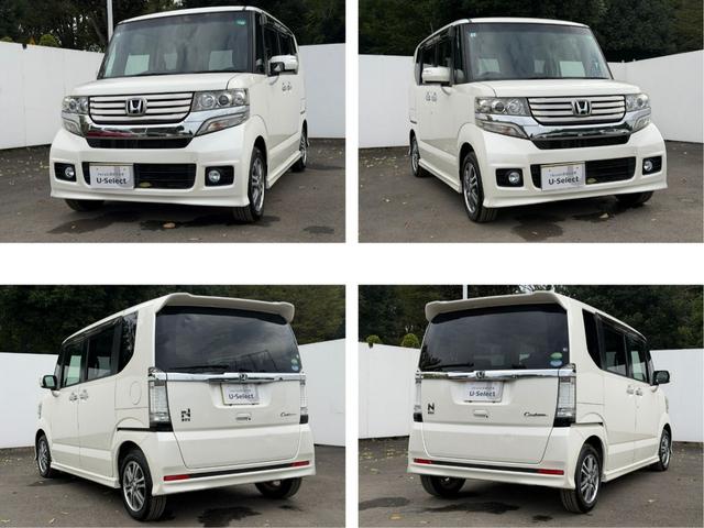 N-BOXカスタム G・Lパッケージ ワンオーナー・7インチ純ナビTV・Rカメラ・左パワスラ・HID・オートライト アイドリングストップ車 1オーナー ナビ・TV スマキ- フロントベンチシート 両側スライドドア パワーウィンドウ ABS(15枚目)